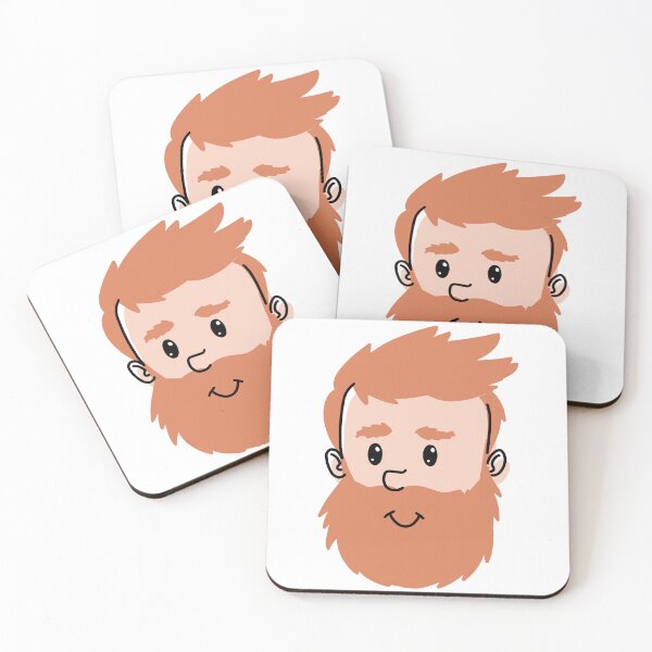 Item preview, Iconic Gay Bear Sticker: Portrait of a Fluffy Bearded Man designed and sold by ItalianCub.