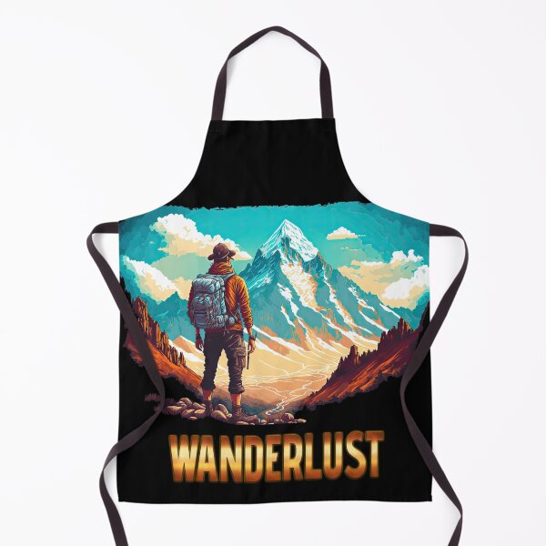 Artikelvorschau, Wanderlust Backpacker Tee with Mountain View for Adventurers entworfen und verkauft von francodelgrando.
