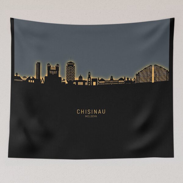 Item preview, Chisinau Moldova Skyline designed and sold by ArtPrints.