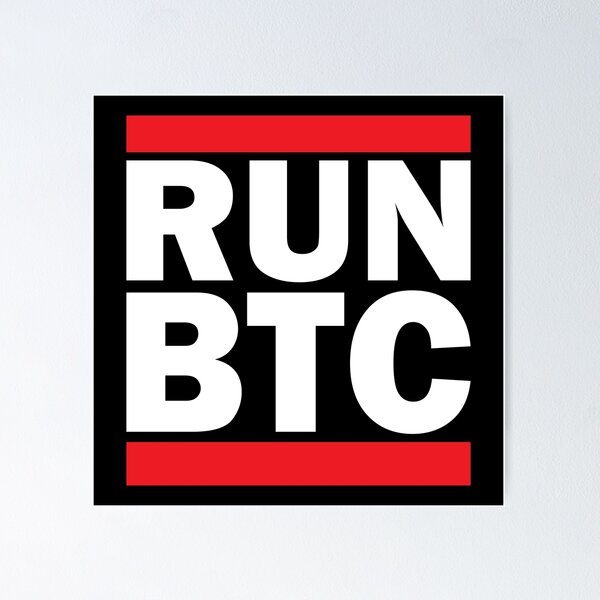 Item preview, RUN BTC designed and sold by cryptees.