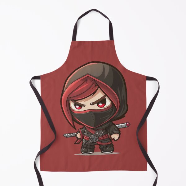 Item preview, Cute Kawaii Chibi Ninja with Tough Attitude designed and sold by Jarmo Piironen.