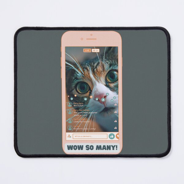 Item preview, Wow So Many Likes. For a cat lover, for a social media lover, for a student. designed and sold by Wentoo.