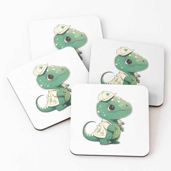 Item preview, Cute Little Green Dino Sticker designed and sold by quotopia.