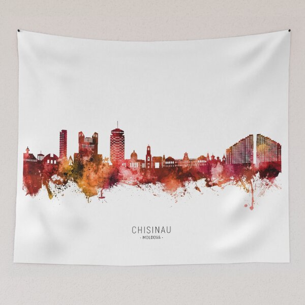 Item preview, Chisinau Moldova Skyline designed and sold by ArtPrints.