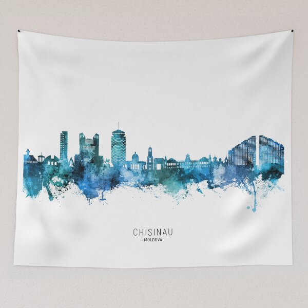 Item preview, Chisinau Moldova Skyline designed and sold by ArtPrints.