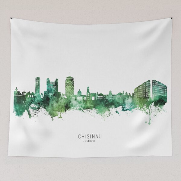 Item preview, Chisinau Moldova Skyline designed and sold by ArtPrints.