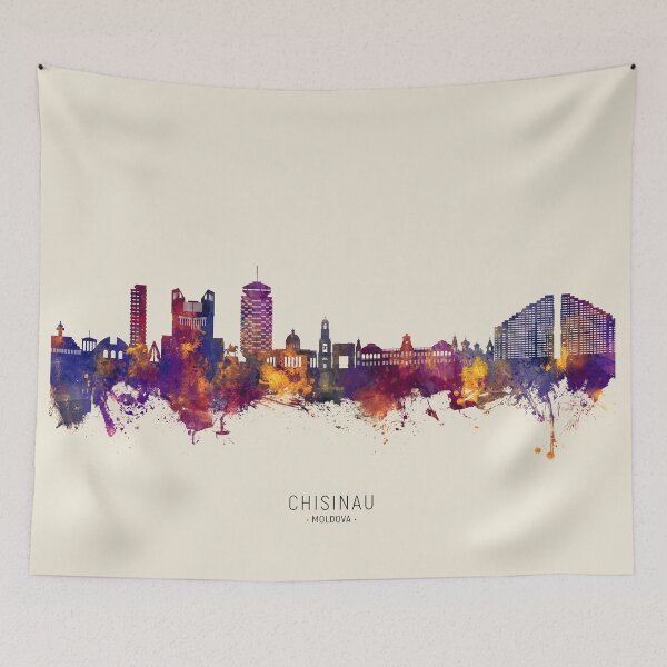 Item preview, Chisinau Moldova Skyline designed and sold by ArtPrints.