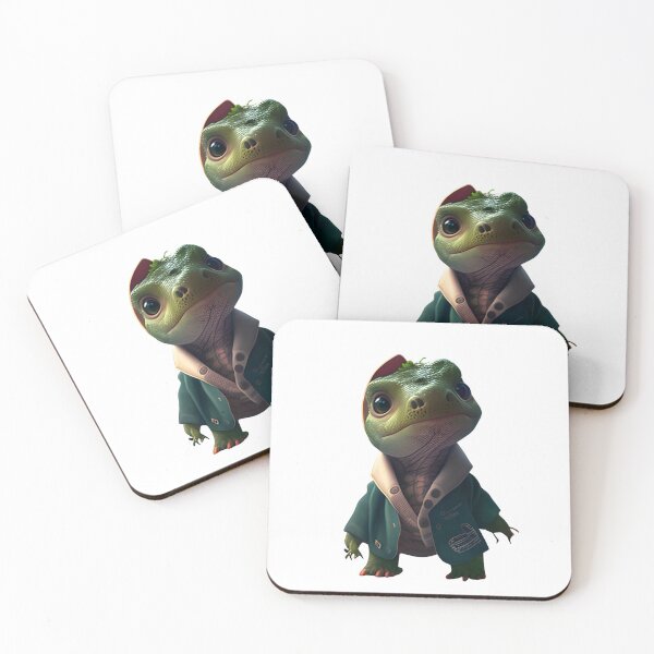 Item preview, Cool Cute Baby Green Dino sticker designed and sold by quotopia.