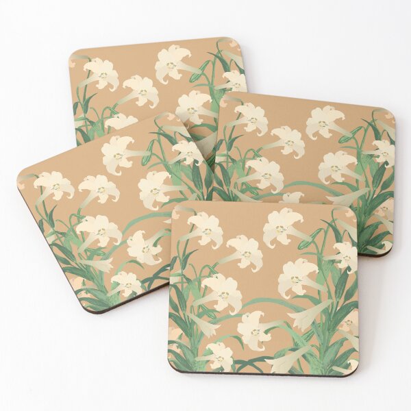 Item preview, White Lily Flower Pattern designed and sold by Print-Designs.