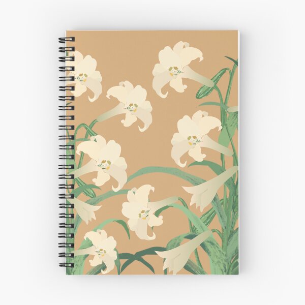 Item preview, White Lily Flower Pattern designed and sold by Print-Designs.