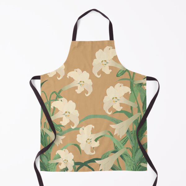 Item preview, White Lily Flower Pattern designed and sold by Print-Designs.