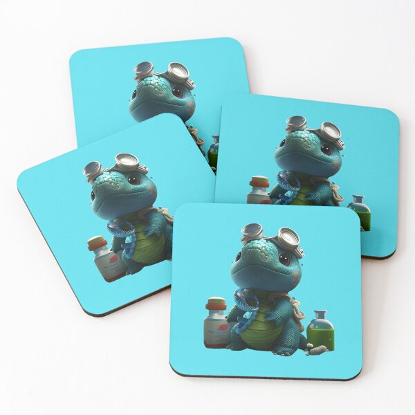 Item preview, Cool Cute baby Blue Dinosaur Sticker designed and sold by quotopia.