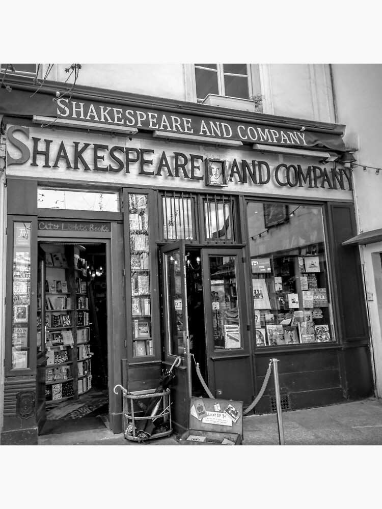 Shakespeare and Company Bookstore Art Print