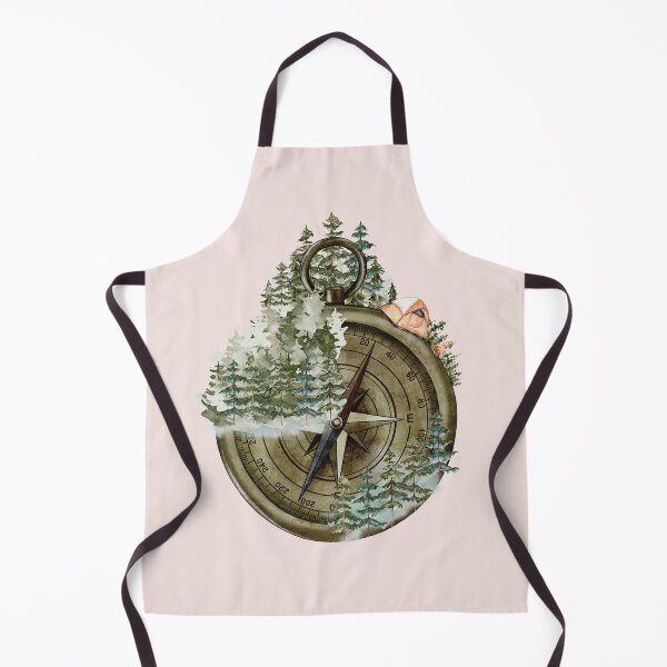 Item preview, Pine Forest Wanderlust Compass designed and sold by Nature Hues.