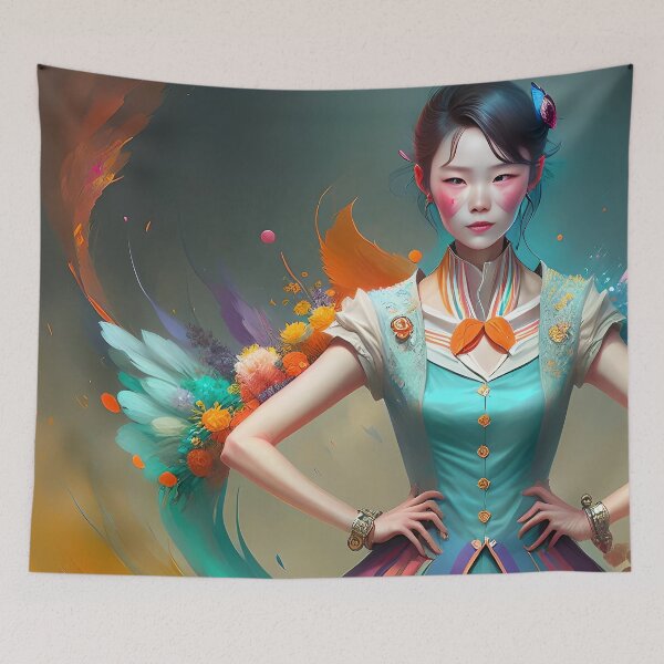 Item preview, Surreal Magic of a Strong Woman Portrait designed and sold by artmanikin.
