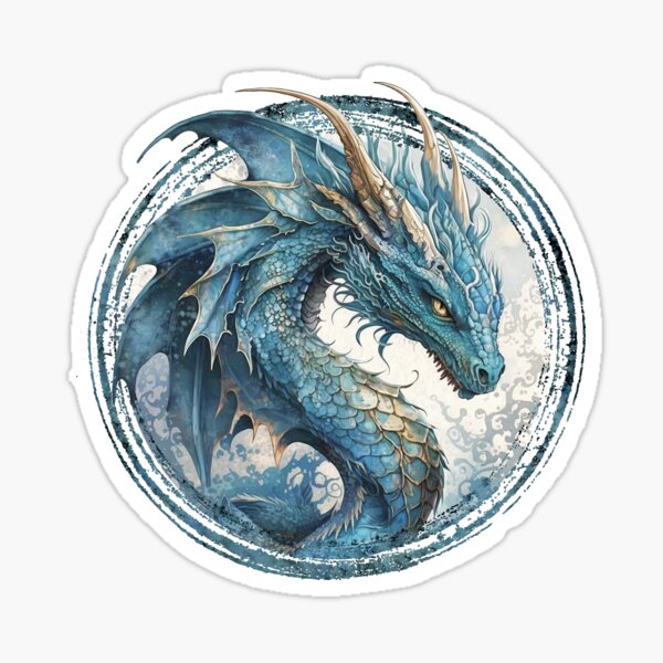 Item preview, Majestic Blue Dragon  designed and sold by maryedenoa.