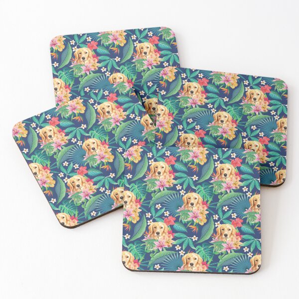 Item preview, Tropical Golden Retriever Puppy 1 designed and sold by lulupetart.