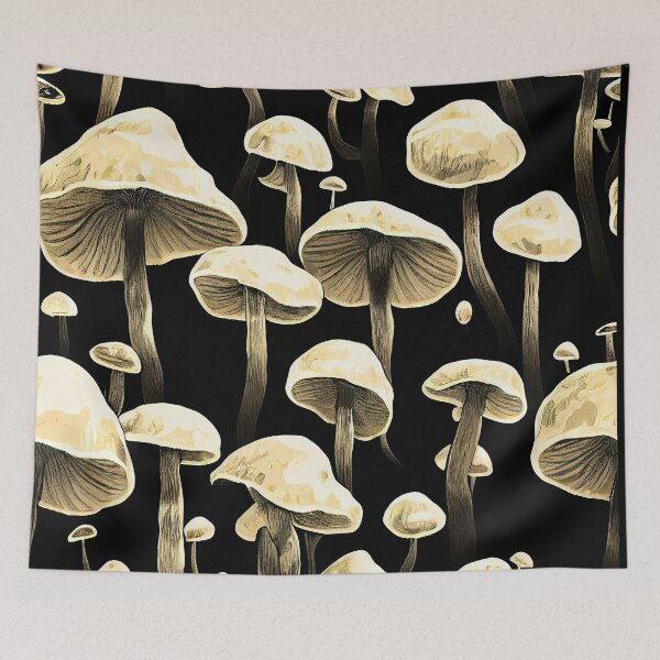 Item preview, Mushroom Black and White designed and sold by DESIGNERCATS.