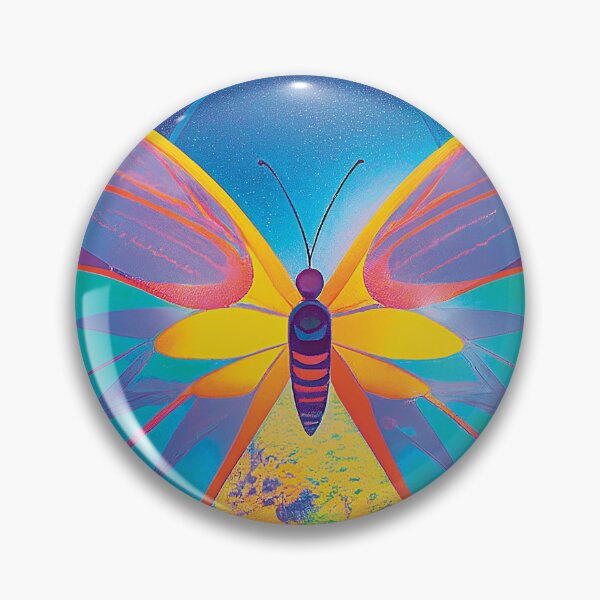 Item preview, a colorful butterfly is flying over a planet designed and sold by DesignAtYO.