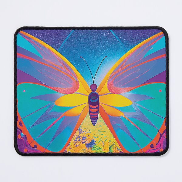 Item preview, a colorful butterfly is flying over a planet designed and sold by DesignAtYO.