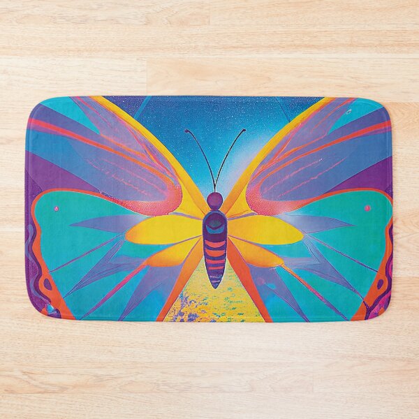 Item preview, a colorful butterfly is flying over a planet designed and sold by DesignAtYO.