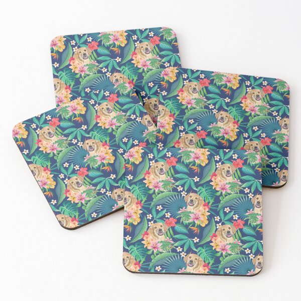 Item preview, Tropical Golden Retriever Puppy 2 designed and sold by lulupetart.