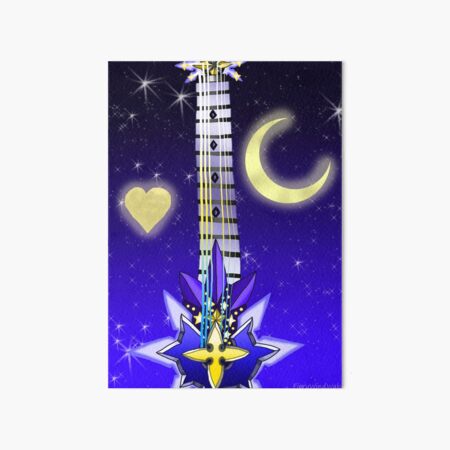 Vista previa del artículo con la obra «Fusion Keyblade Guitar # 106 - Saix's Claymore & Star Seeker», diseñado y vendido por FieryWindWaker.