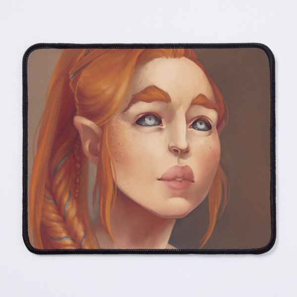Item preview, Red elf portrait designed and sold by eliottblue006.