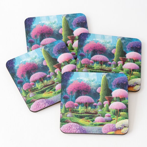 Item preview, a painting of a garden filled with lots of flowers designed and sold by DesignAtYO.