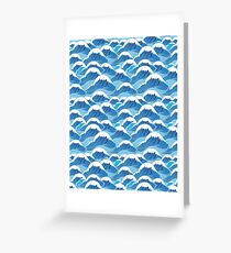 sea wave pattern Greeting Card