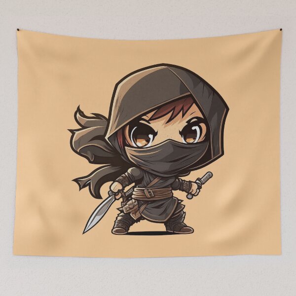 Item preview, Cute Chibi Ninja - Japanese Martial Arts designed and sold by Jarmo Piironen.