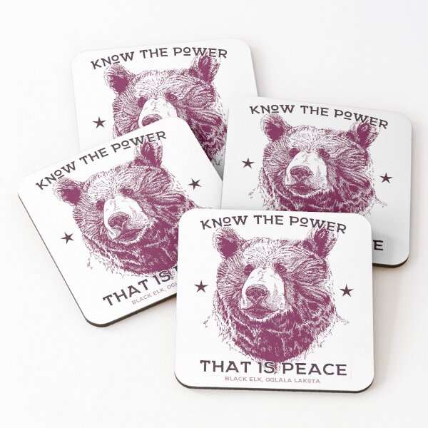 Item preview, Know the Power That is Peace, Oglala Lakota Proverb, Native American Proverb designed and sold by Proverbial Wisdom Design.