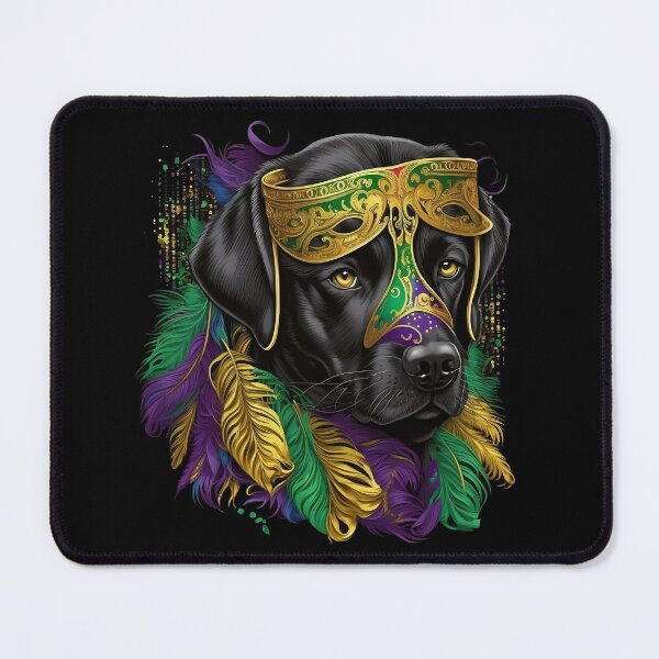 Item preview, Labrador Retriever Mardi Gras T-Shirt Dog Beads Costume Tee Essential designed and sold by cutefashion.