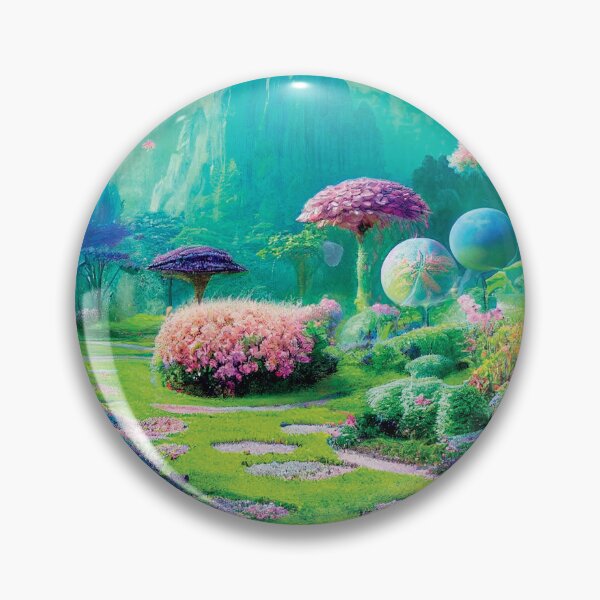 Item preview, a painting of a garden with lots of flowers designed and sold by DesignAtYO.