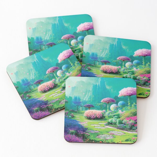 Item preview, a painting of a garden with lots of flowers designed and sold by DesignAtYO.