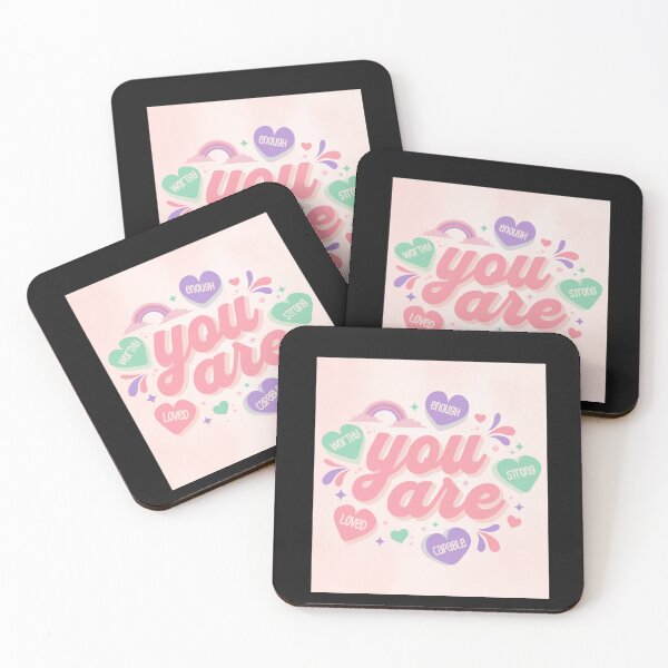 Item preview, You are enough strong loved capable worthy. designed and sold by adeela ahsan.
