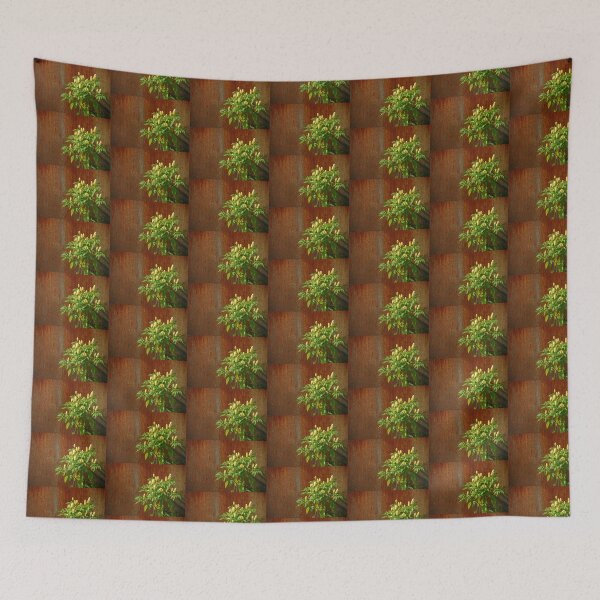 Item preview, Chilli Plants Against Rusted Metal Door  designed and sold by jojobob.