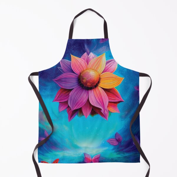 Item preview, a painting of a flower with butterflies flying around designed and sold by DesignAtYO.