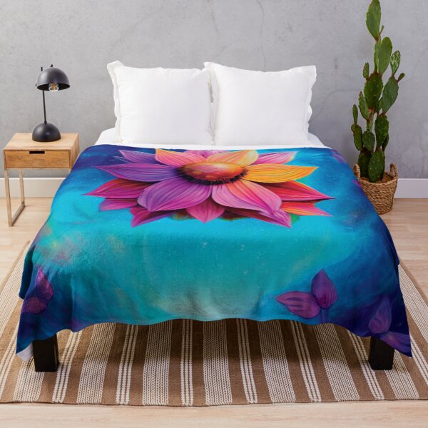 Item preview, a painting of a flower with butterflies flying around designed and sold by DesignAtYO.