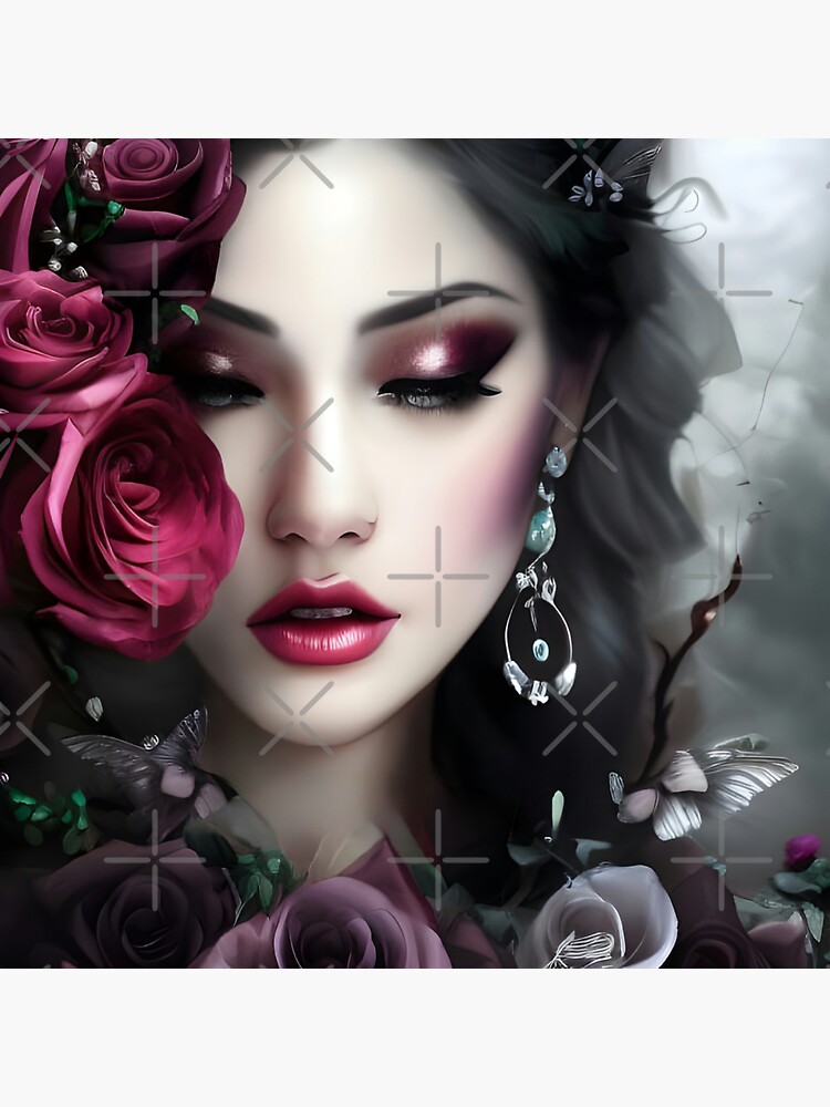 "Kiss from a rose on the grey " Sticker for Sale by Emac0226 Redbubble