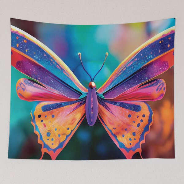 Item preview, a colorful butterfly with spots on it's wings designed and sold by DesignAtYO.
