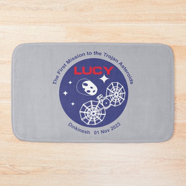 Item preview, NASA Lucy mission logo Dinkinesh 01 Nov 2023 (blue) designed and sold by SolidEarthArt.