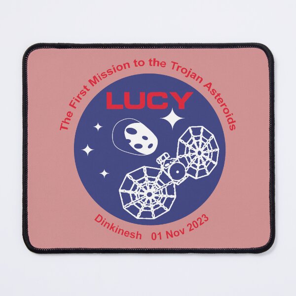 Item preview, NASA Lucy mission logo Dinkinesh 01 Nov 2023 (pink) designed and sold by SolidEarthArt.