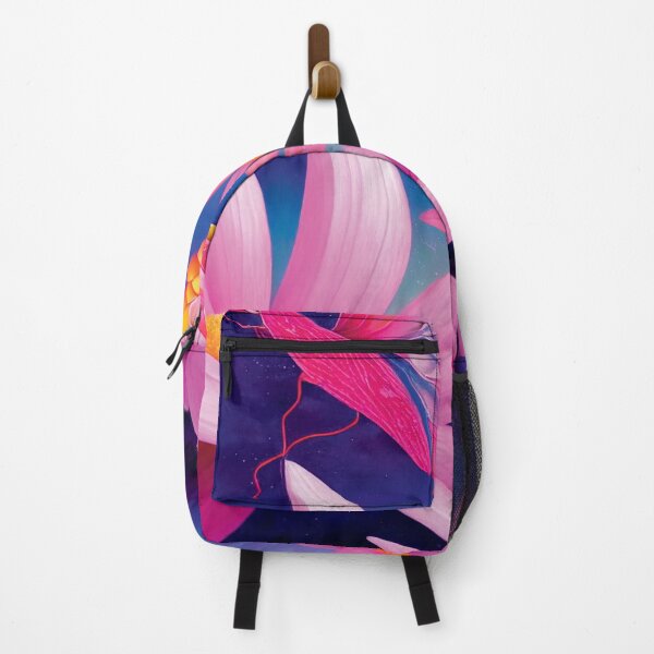 Item preview, a painting of pink flowers and a butterfly designed and sold by DesignAtYO.