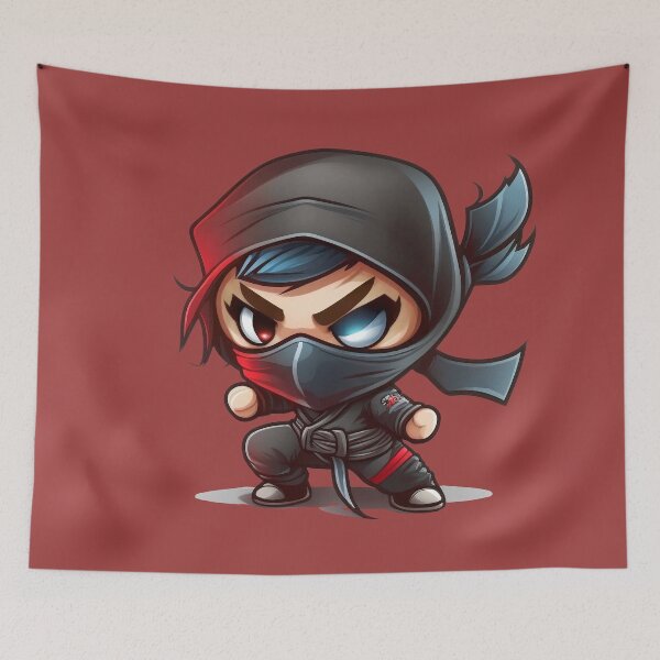Item preview, Cute Kawaii Chibi Ninja designed and sold by Jarmo Piironen.