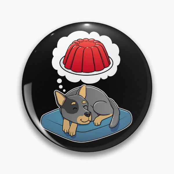 Item preview, Australian Cattle Dog dreaming about Red Jello designed and sold by DoggieDelights.