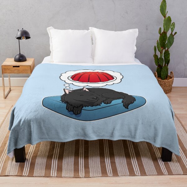 Item preview, Belgian Sheepdog dreaming about Red Jello designed and sold by DoggieDelights.