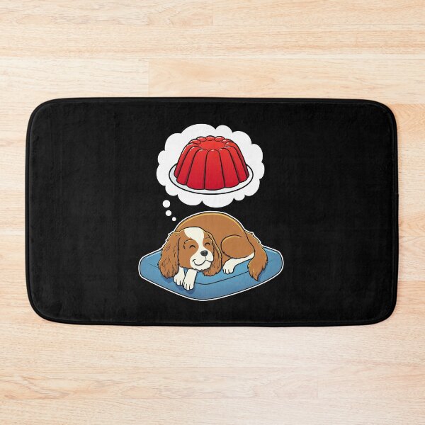 Artikelvorschau, Cavalier King Charles Spaniel dreaming about Red Jello entworfen und verkauft von DoggieDelights.