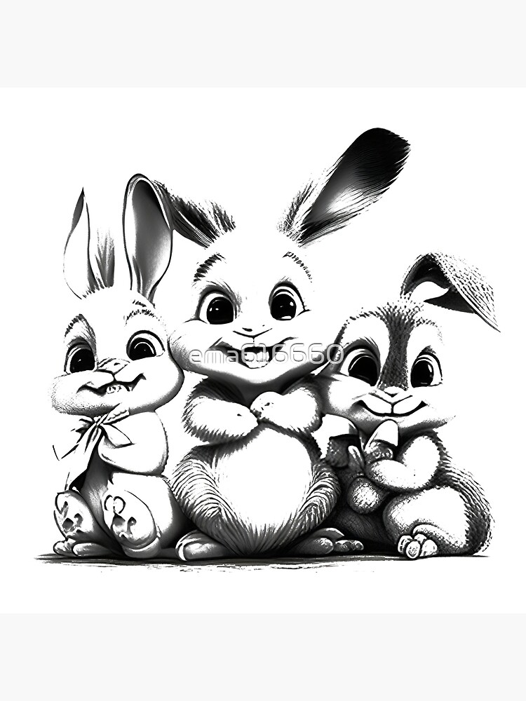 dibujo de conejitos bebes