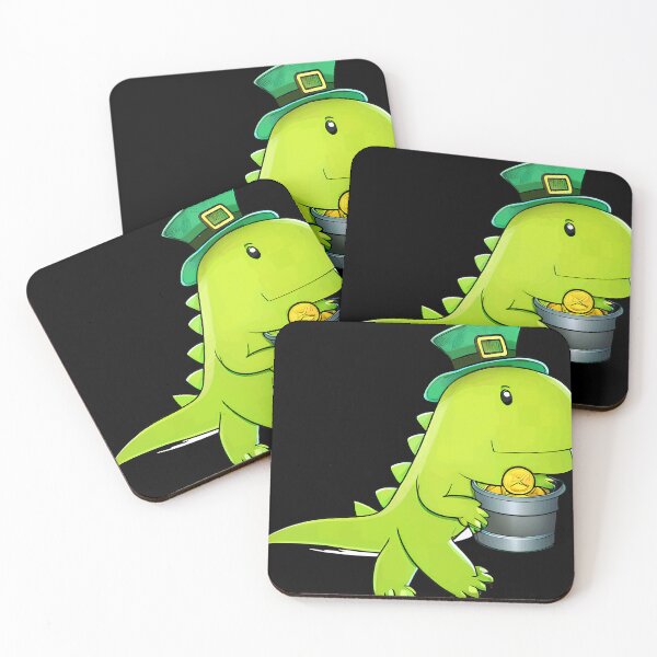 Item preview, dinosaur st patricks day shirt kids, boys st patricks day shirt, dinosaur shirts, t-rex shirt, lucky dinosaur toddler st patricks girls gift designed and sold by TMelonShop.